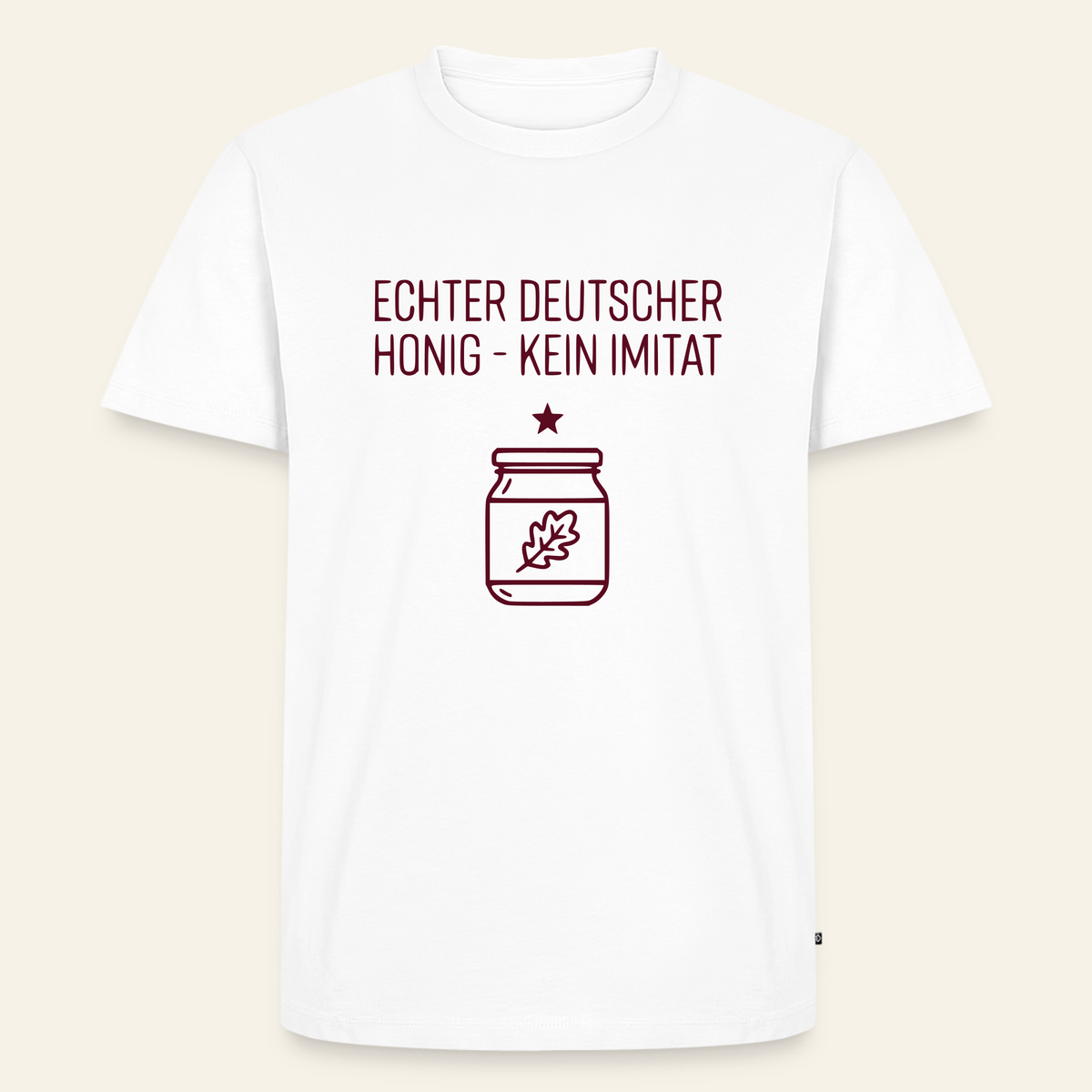 Honig Pur T-Shirt in Weiß – Vorderseite