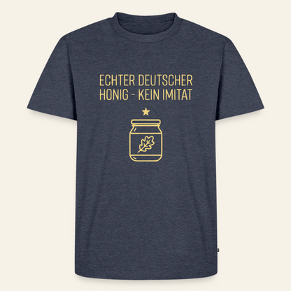 Honig Pur T-Shirt in Jeansblau – Vorderseite