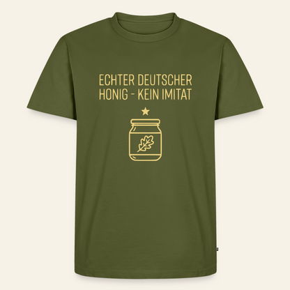 Honig Pur T-Shirt in Khaki – Vorderseite