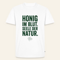 Honigblut T-Shirt in Weiß – Vorderseite