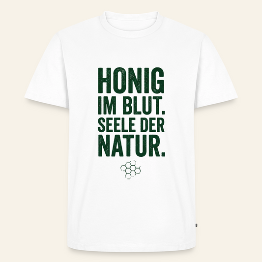 Honigblut T-Shirt in Weiß – Vorderseite