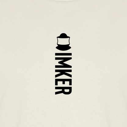 IMKER Code Alpha T-Shirt in Naturweiß – Druck im Detail