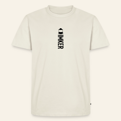 IMKER Code Alpha T-Shirt in Naturweiß – Vorderseite