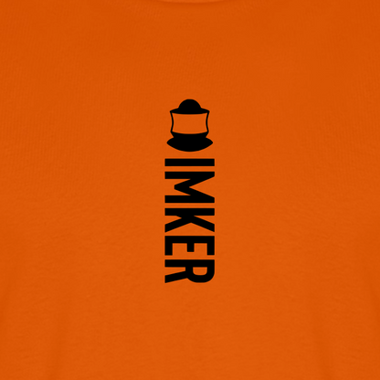 IMKER Code Alpha T-Shirt in Orange – Druck im Detail