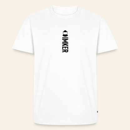 IMKER Code Alpha T-Shirt in Weiß – Vorderseite