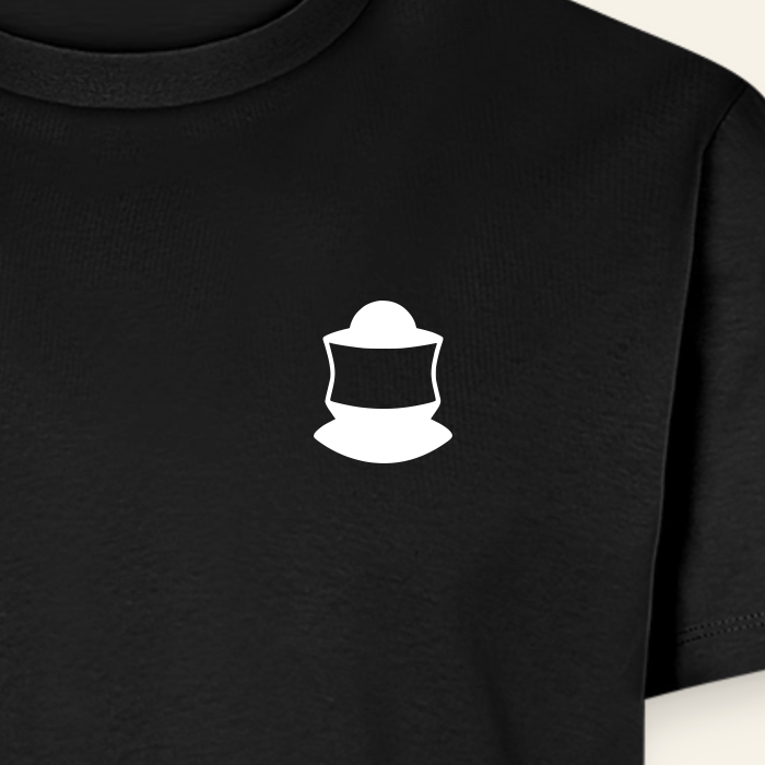 IMKER Code Bravo T-Shirt in Schwarz – Druck im Detail