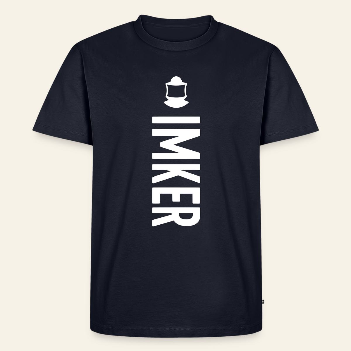 IMKER Code Charlie T-Shirt in Dunkelblau – Vorderseite