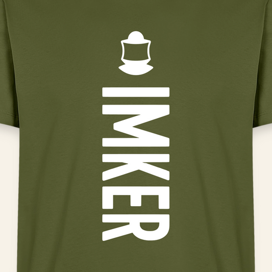 IMKER Code Charlie T-Shirt in Khaki – Druck im Detail