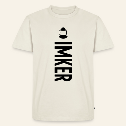IMKER Code Charlie T-Shirt in Naturweiß – Vorderseite