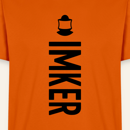 IMKER Code Charlie T-Shirt in Orange – Druck im Detail