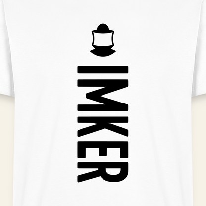IMKER Code Charlie T-Shirt in Weiß – Druck im Detail