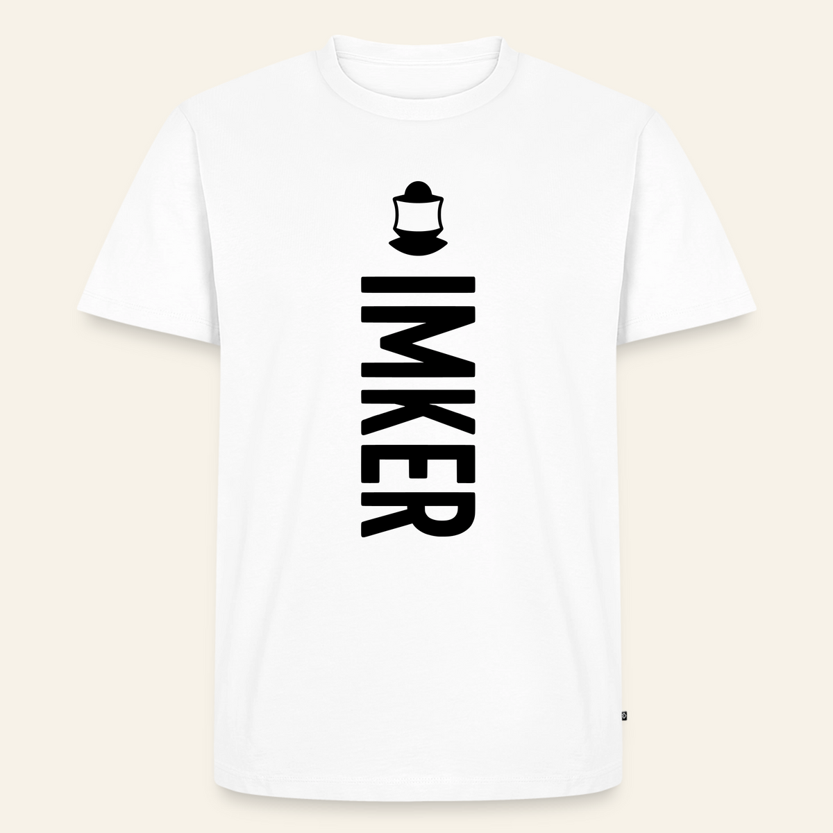 IMKER Code Charlie T-Shirt in Weiß – Vorderseite