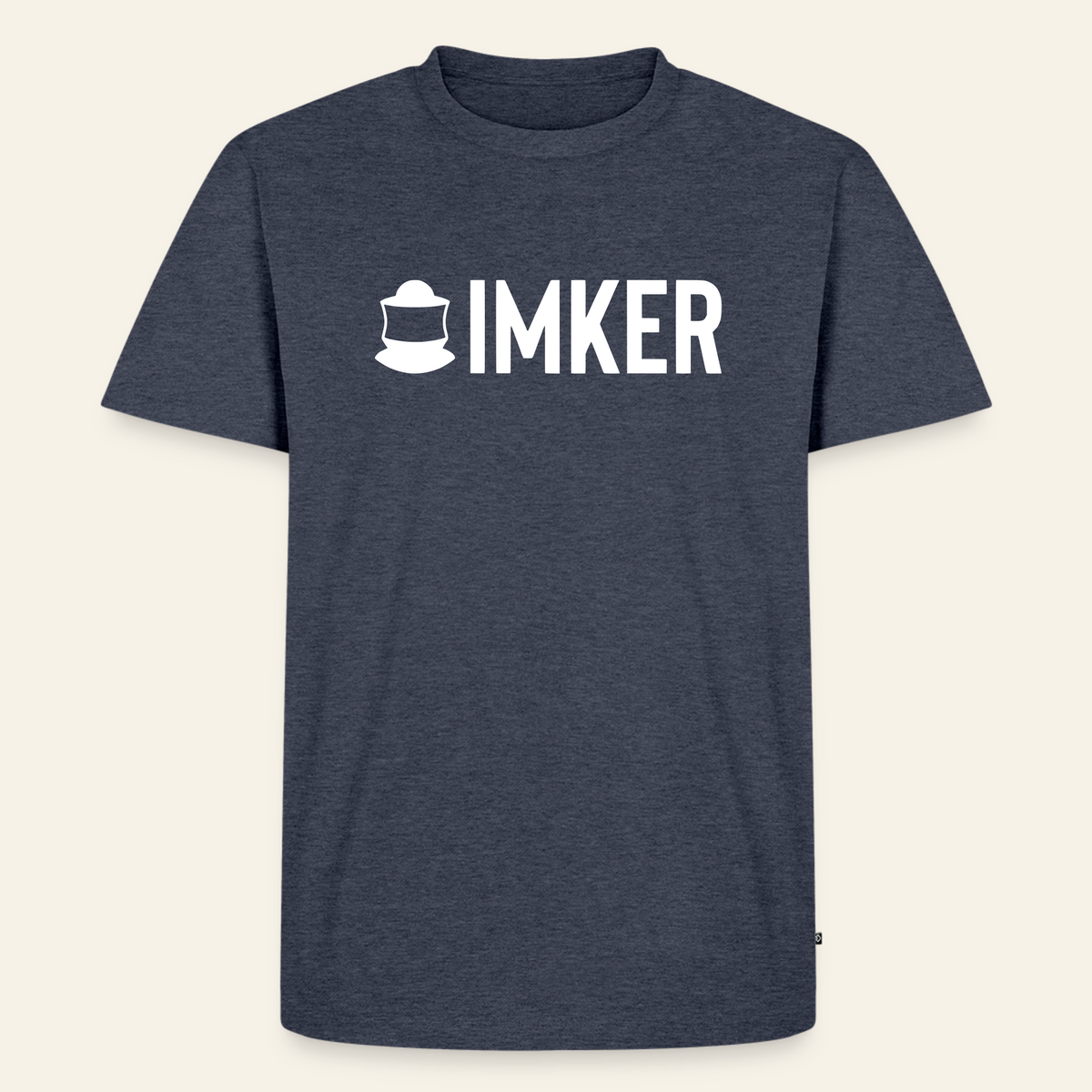 IMKER Code Prime T-Shirt in Jeansblau – Vorderseite