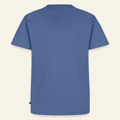IMKER Code Büro T-Shirt in Steinblau – Rückseite ohne Druck