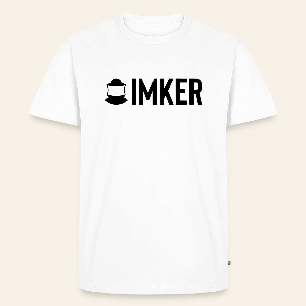 IMKER Code Prime T-Shirt in Weiß – Vorderseite