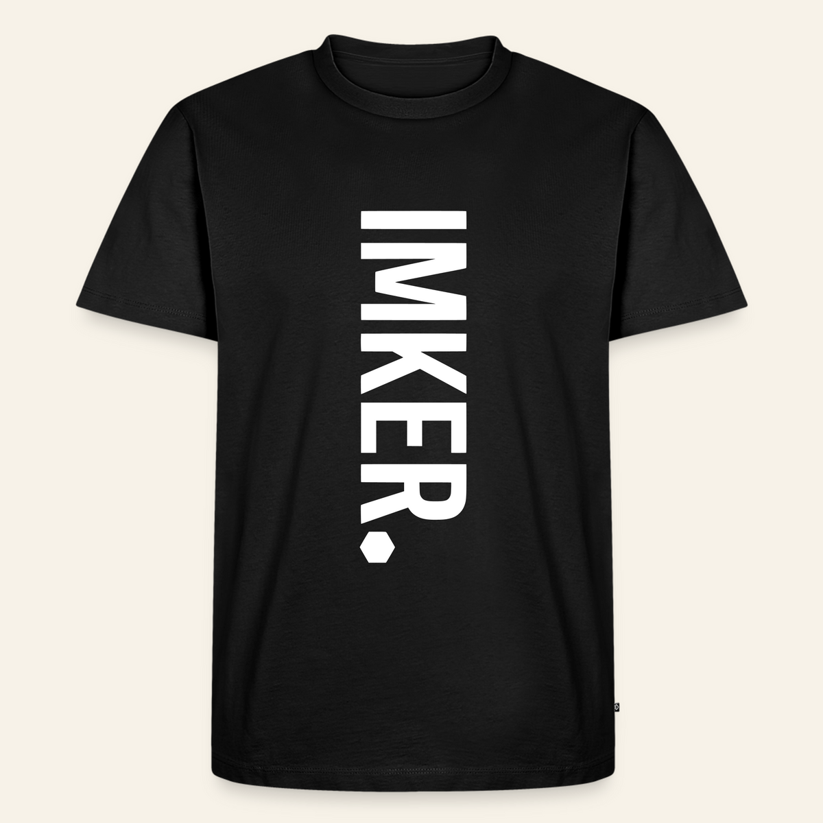 IMKER Dot Charlie T-Shirt in Schwarz – Vorderseite