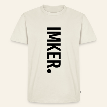 IMKER Dot Charlie T-Shirt in Naturweiß – Vorderseite