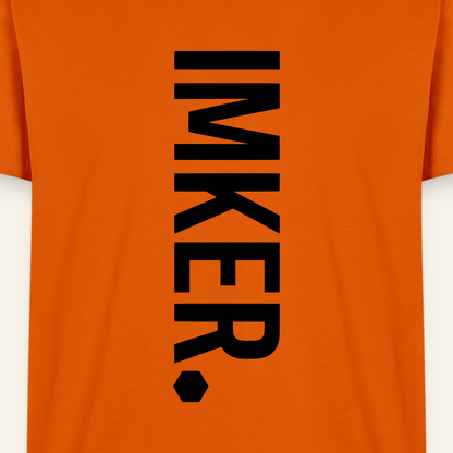IMKER Dot Charlie T-Shirt in Orange – Druck im Detail