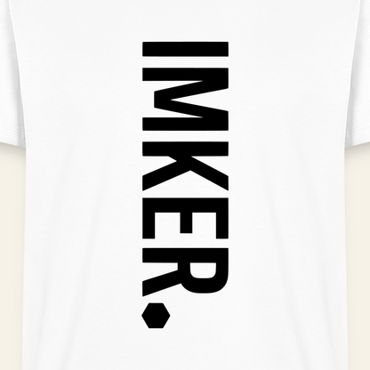 IMKER Dot Charlie T-Shirt in Weiß – Druck im Detail
