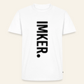 IMKER Dot Charlie T-Shirt in Weiß – Vorderseite