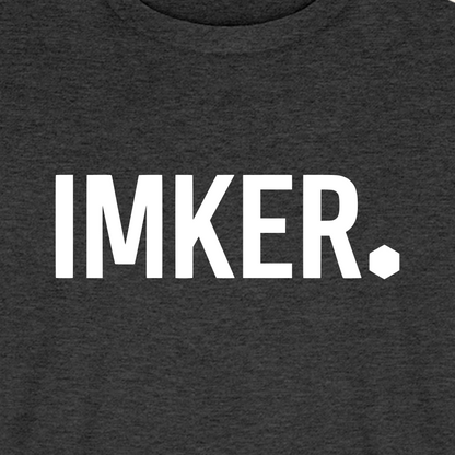 IMKER Dot Stark T-Shirt in Anthrazit – Druck im Detail