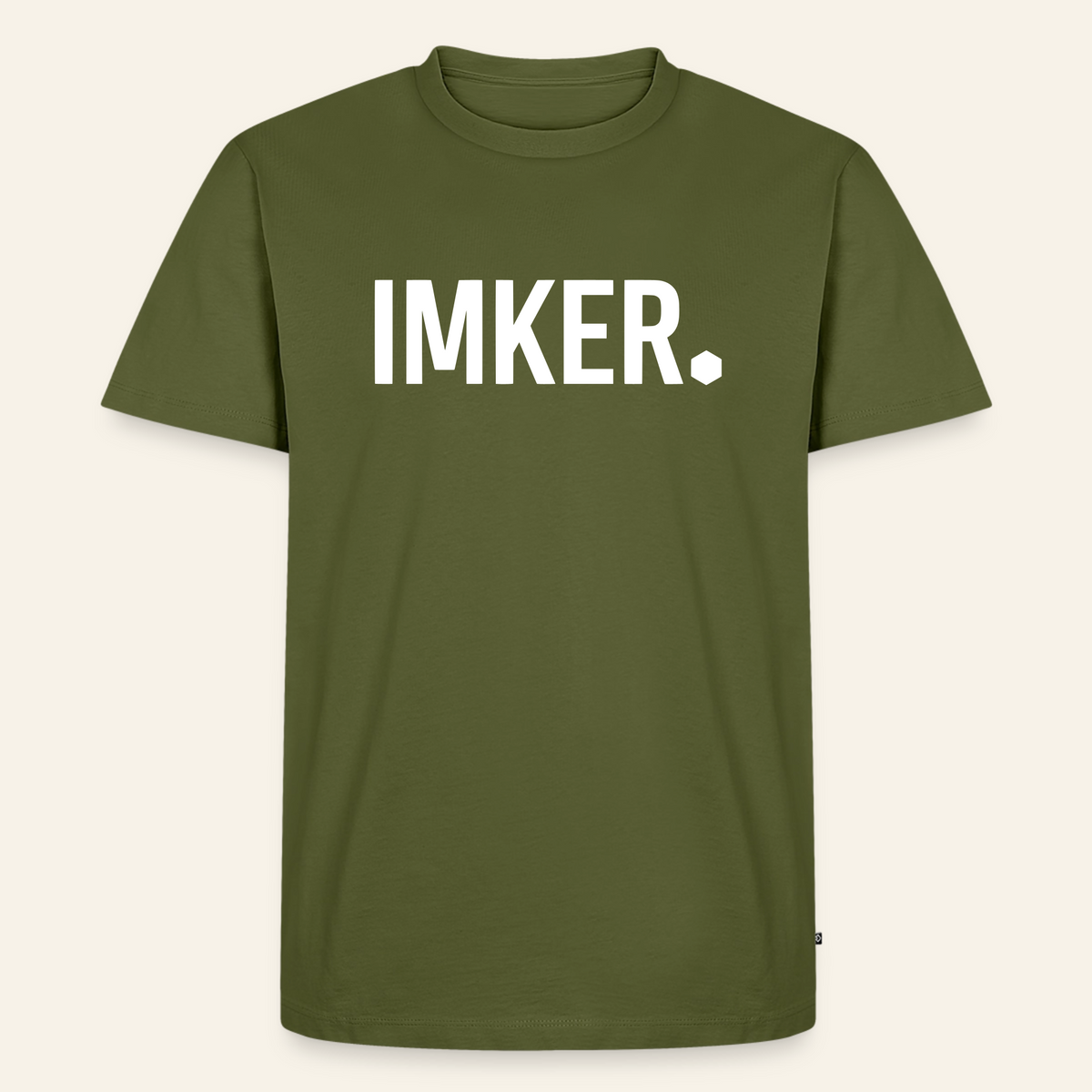 IMKER Dot Stark T-Shirt in Khaki – Vorderseite