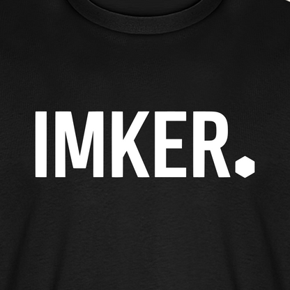 IMKER Dot Stark T-Shirt in Schwarz – Druck im Detail