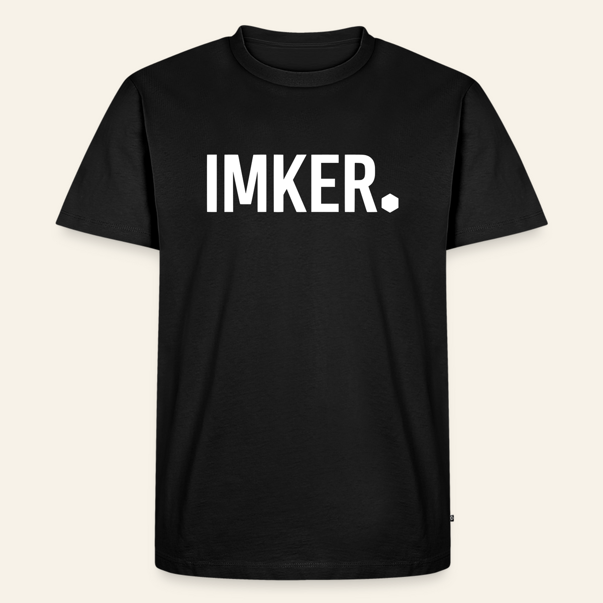IMKER Dot Stark T-Shirt in Schwarz – Vorderseite