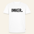 IMKER Dot Stark T-Shirt in Weiß – Vorderseite