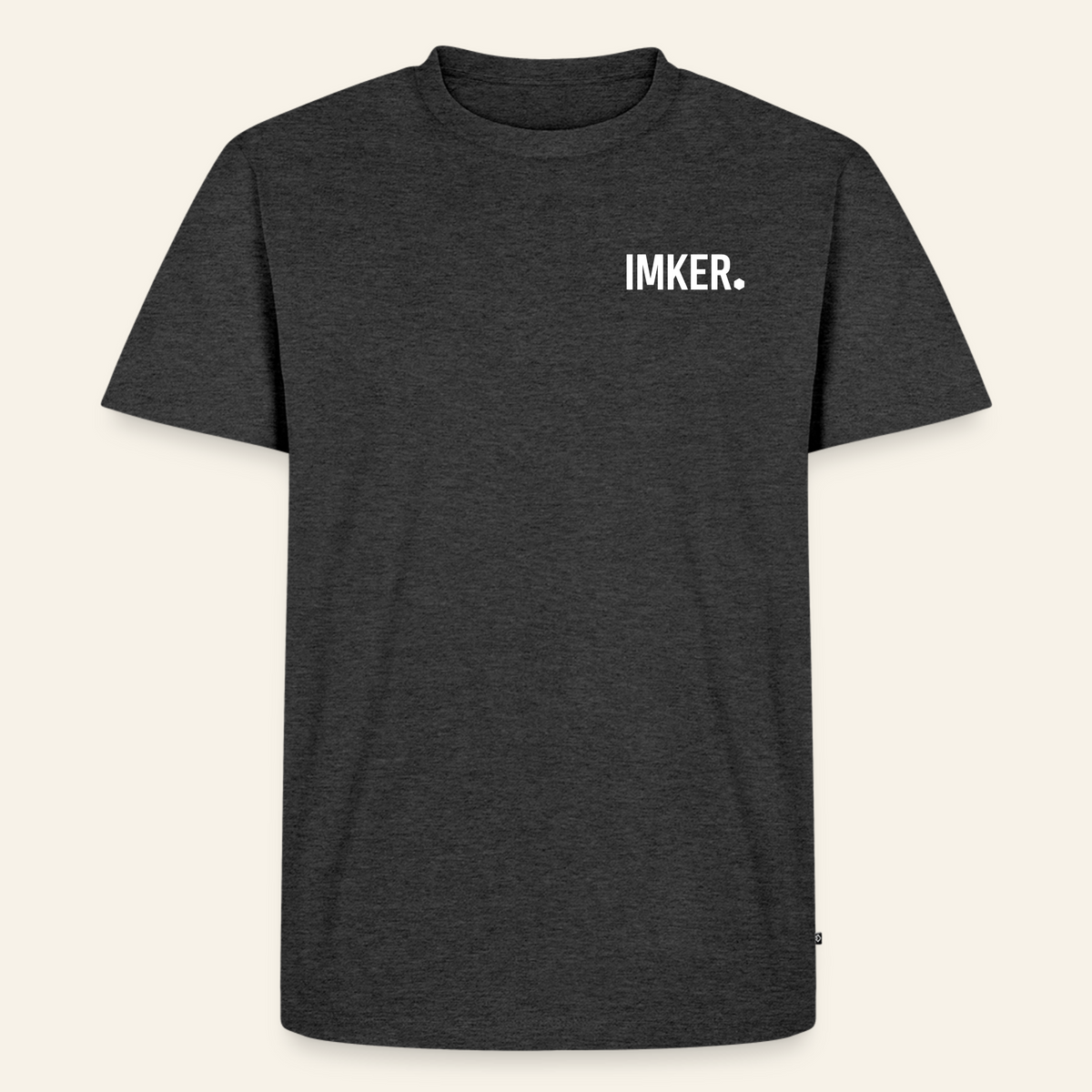 IMKER Dot Fein T-Shirt in Anthrazit – Vorderseite