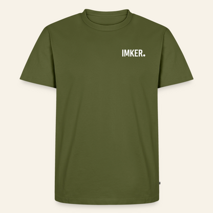 IMKER Dot Fein T-Shirt in Khaki – Vorderseite