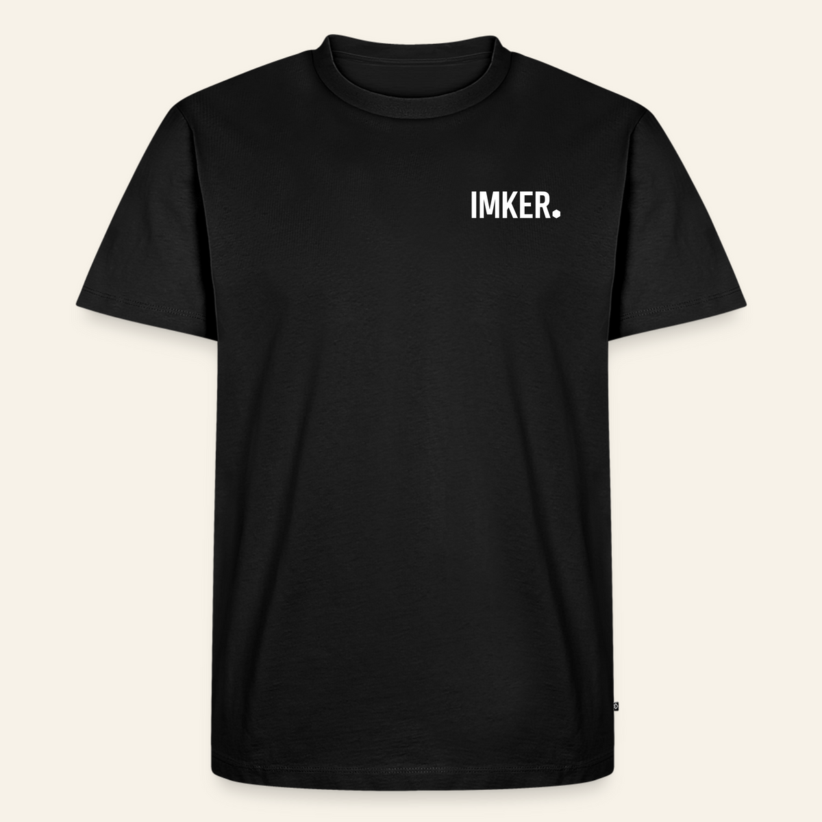 IMKER Dot Fein T-Shirt in Schwarz – Vorderseite