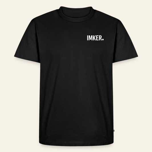 IMKER Dot Fein T-Shirt in Schwarz – Vorderseite