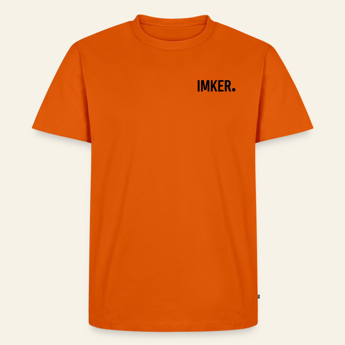 IMKER Dot Fein T-Shirt in Orange – Vorderseite