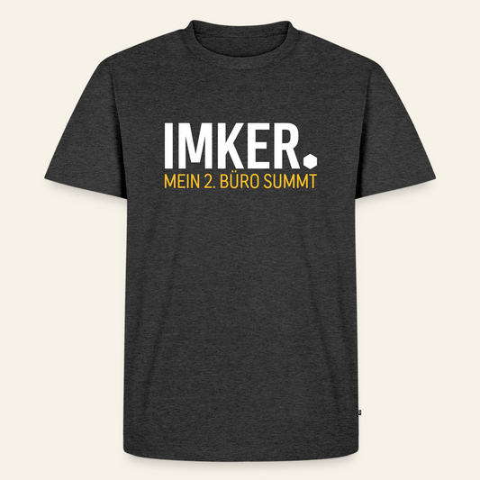 IMKER Dot Zweitbüro T-Shirt in Anthrazit – Vorderseite