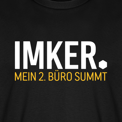 IMKER Dot Zweitbüro T-Shirt in Schwarz – Druck im Detail