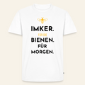 Imker für Morgen T-Shirt in Weiß – Vorderseite