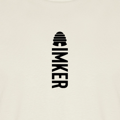 IMKER Hive Alpha T-Shirt in Naturweiß – Druck im Detail