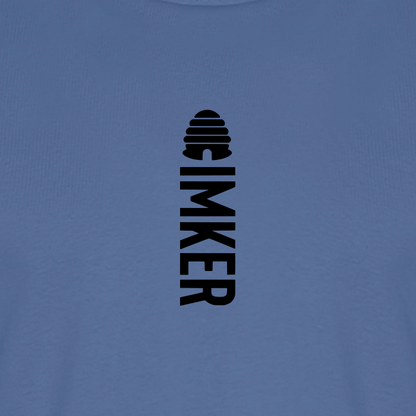 IMKER Hive Alpha T-Shirt in Steinblau – Druck im Detail