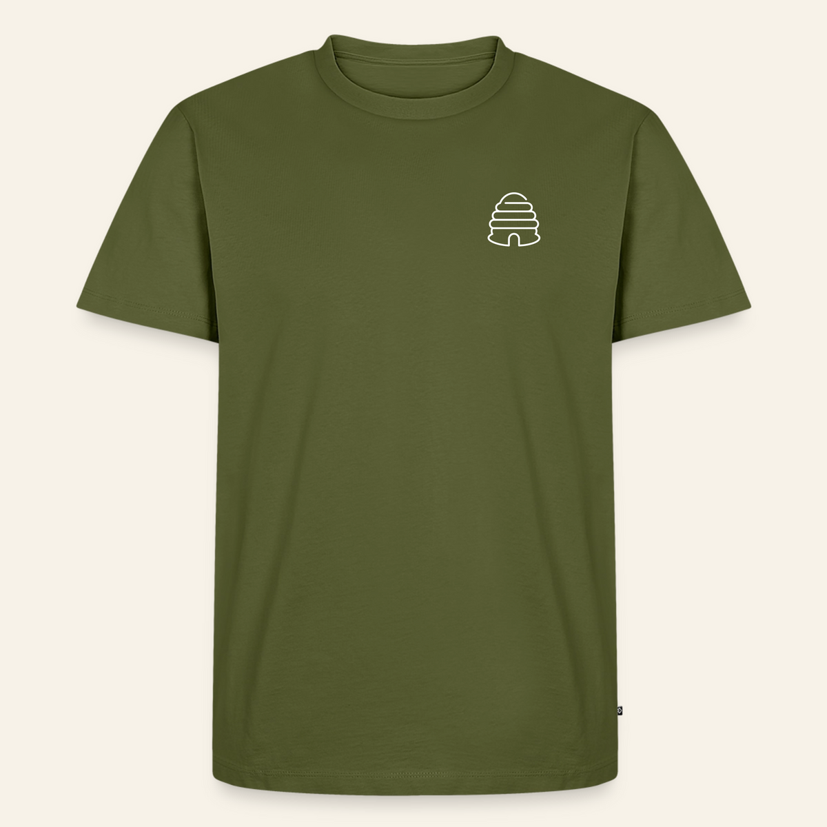IMKER Hive Bravo T-Shirt in Khaki – Vorderseite