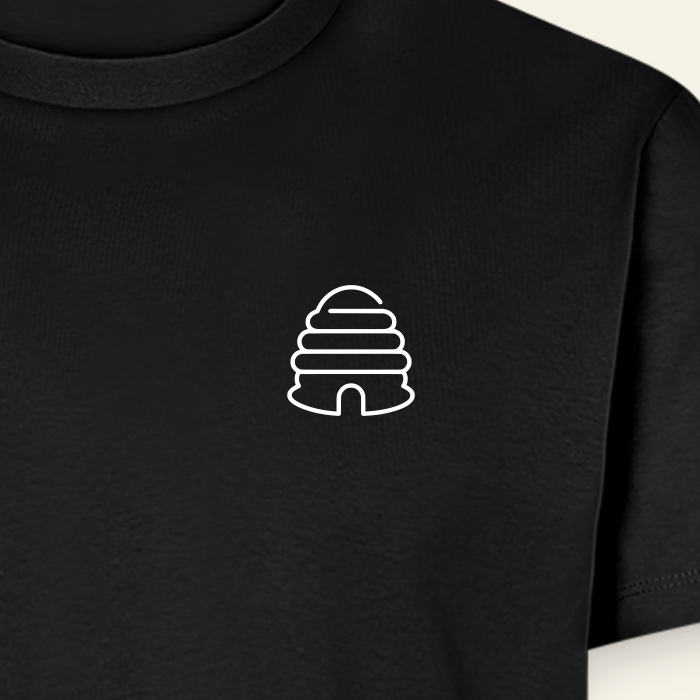 IMKER Hive Bravo T-Shirt in Schwarz – Druck im Detail