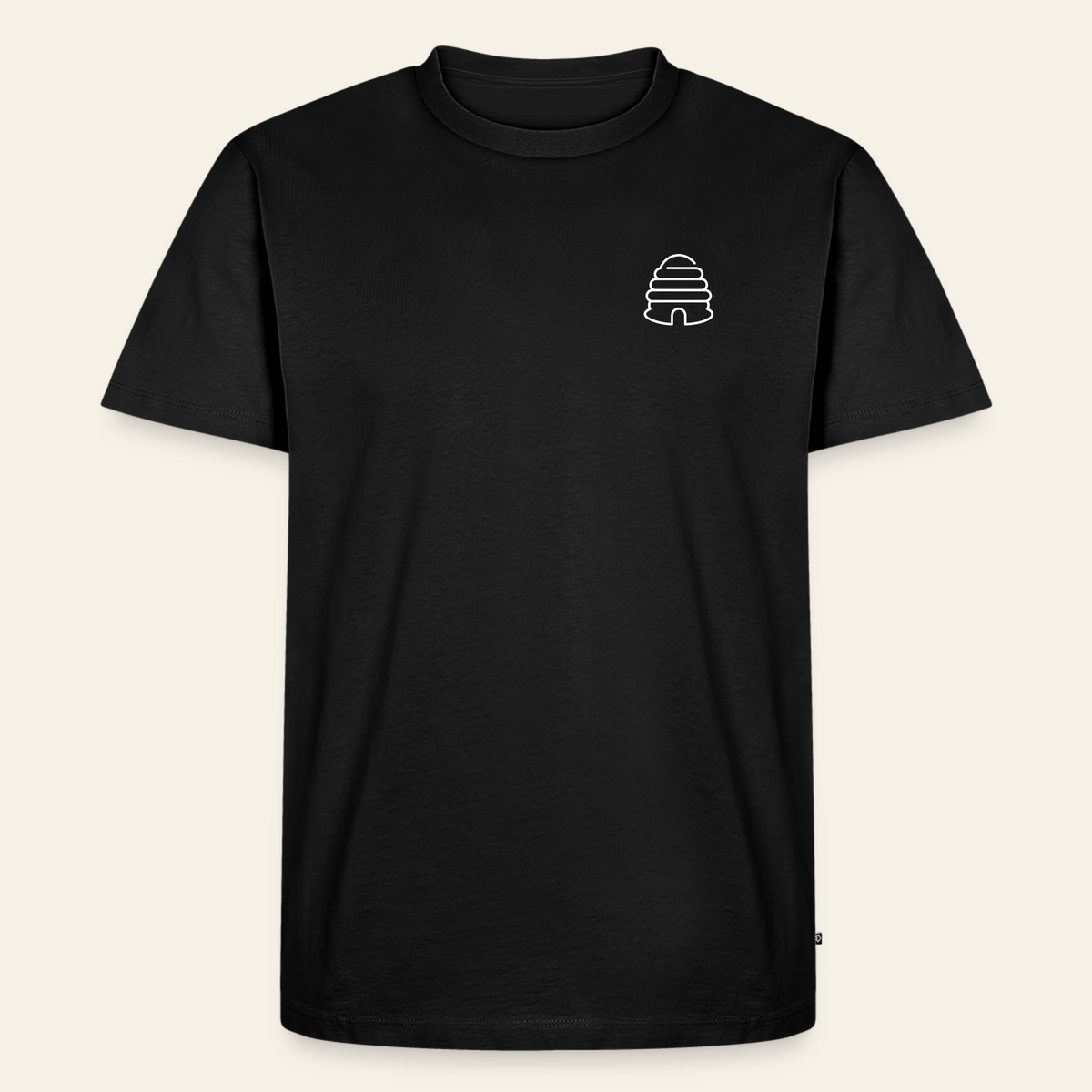 IMKER Hive Bravo T-Shirt in Schwarz – Vorderseite