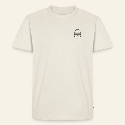 IMKER Hive Bravo T-Shirt in Naturweiß – Vorderseite