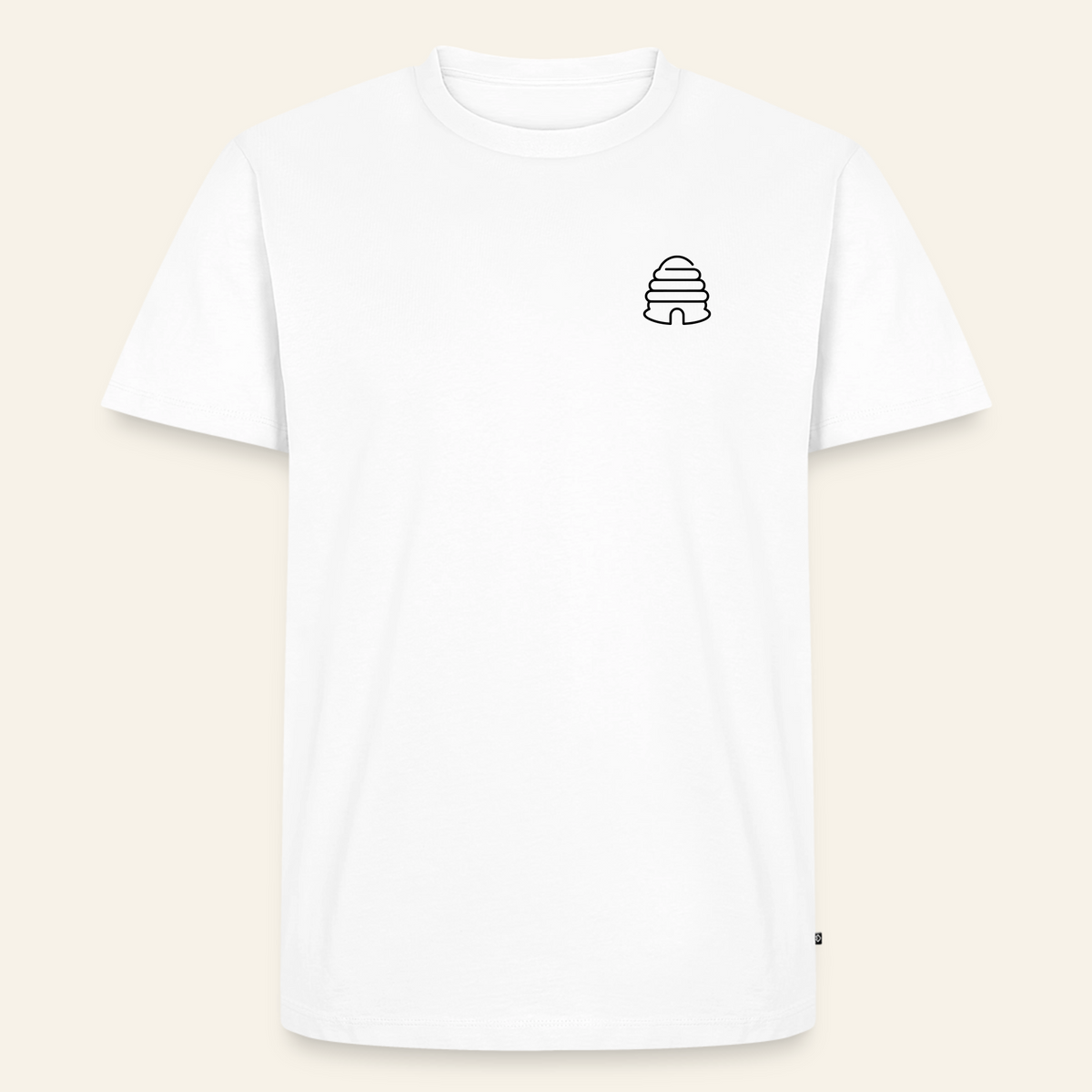 IMKER Hive Bravo T-Shirt in Weiß – Vorderseite