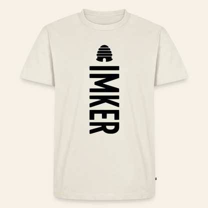 IMKER Hive Charlie T-Shirt in Naturweiß – Vorderseite