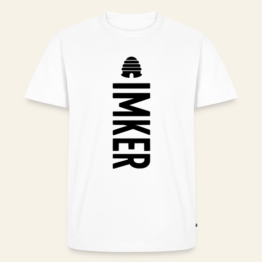 IMKER Hive Charlie T-Shirt in Weiß – Vorderseite
