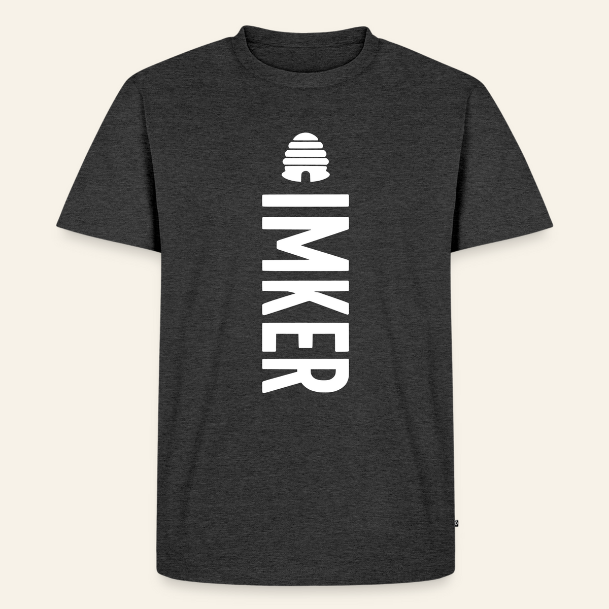 IMKER Hive Charlie T-Shirt in Anthrazit – Vorderseite