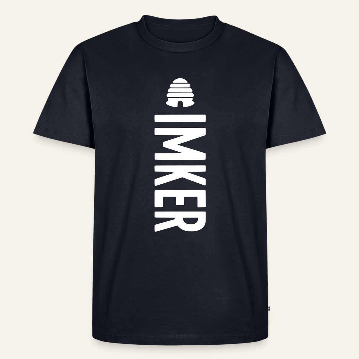 IMKER Hive Charlie T-Shirt in Dunkelblau – Vorderseite