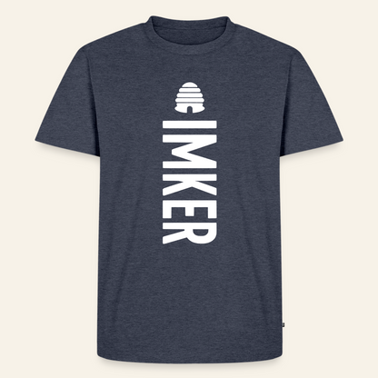 IMKER Hive Charlie T-Shirt in Jeansblau – Vorderseite