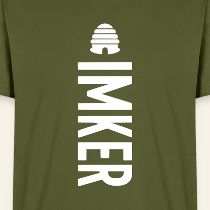IMKER Hive Charlie T-Shirt in Khaki – Druck im Detail